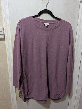 J. Jill Medium Light Lilac Long Sleeve Top